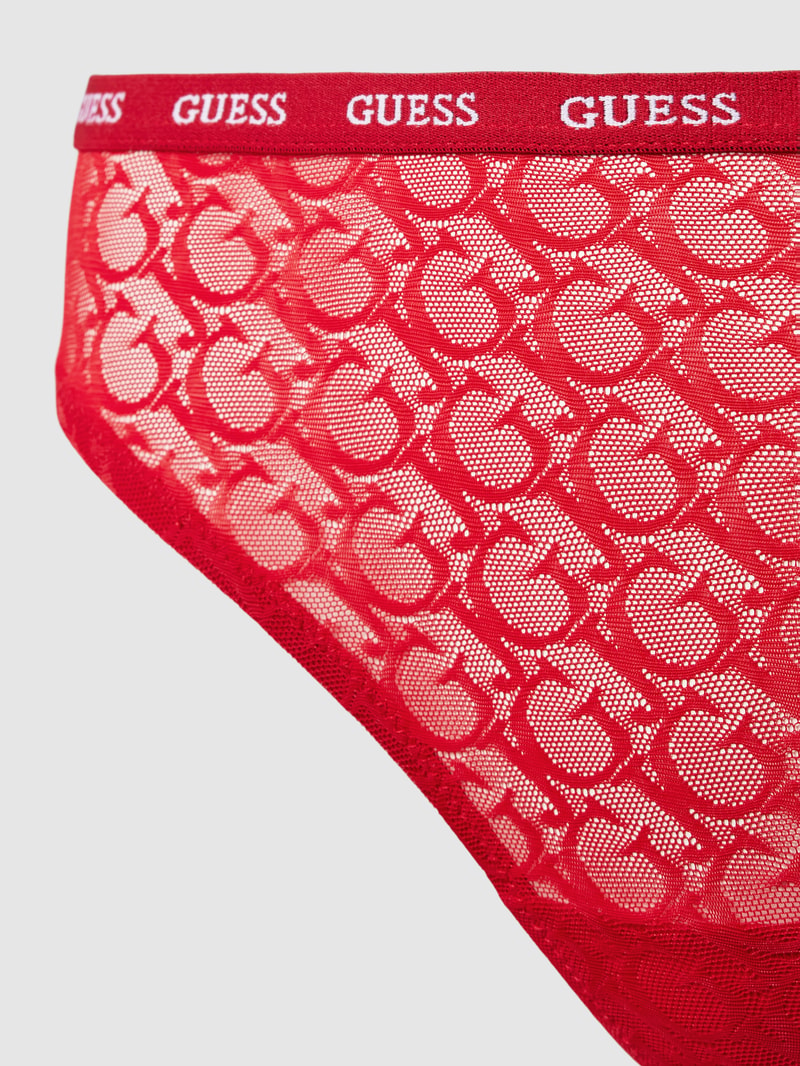 Slip im semitransparentem Design Modell 'EDYTHA' in rot