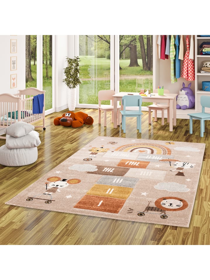 Pergamon Kinder Teppich Maui Kids Spielwelt in Beige günstig kaufen