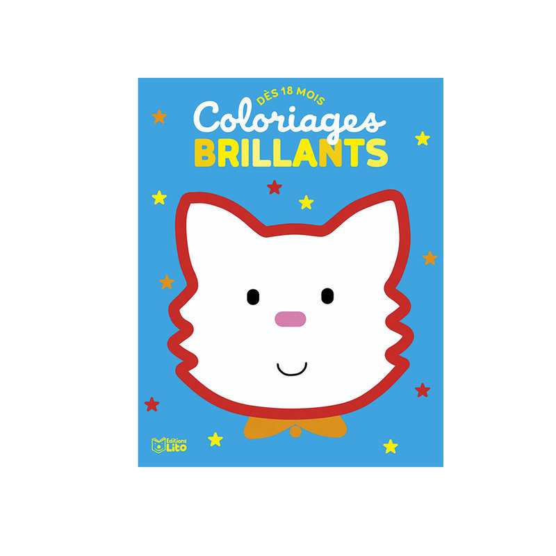 Livre Le chat Coloriages brillants dès 18 mois - Lito