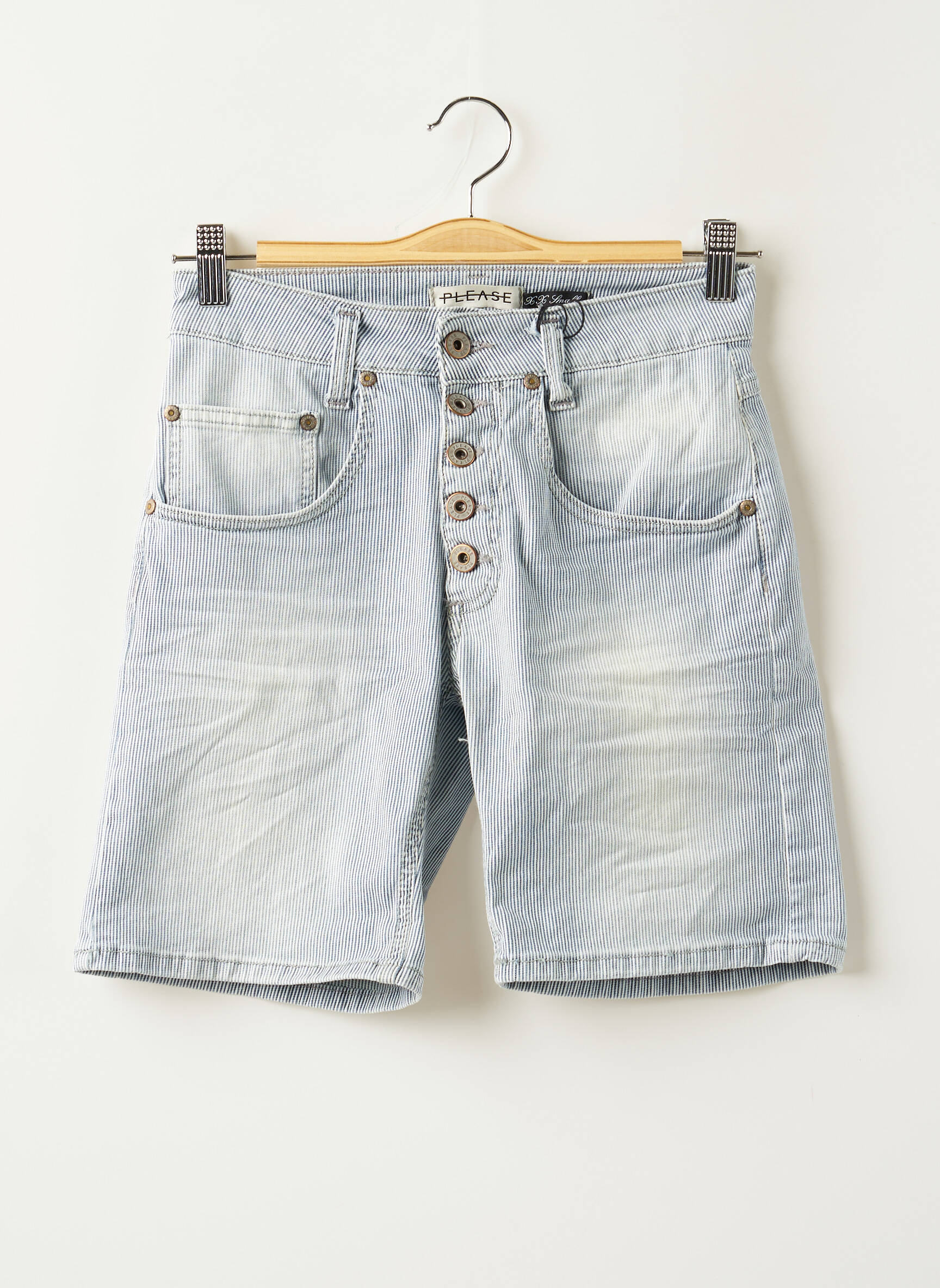 Please Shorts 1 Femme couleur bleu