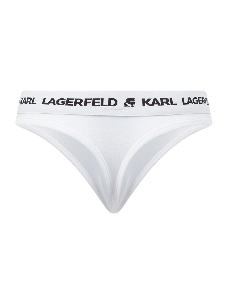 Tangaslip aus Lyocell in weiß