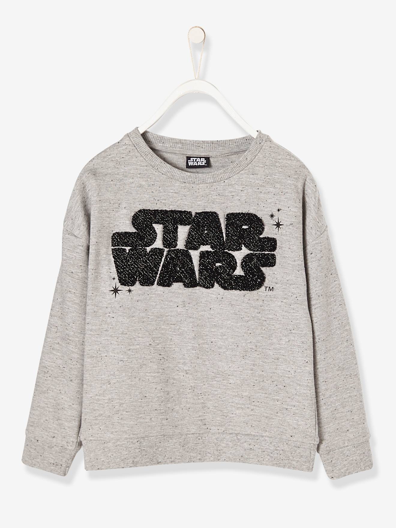 Sweat fille Star Wars® gris clair chiné