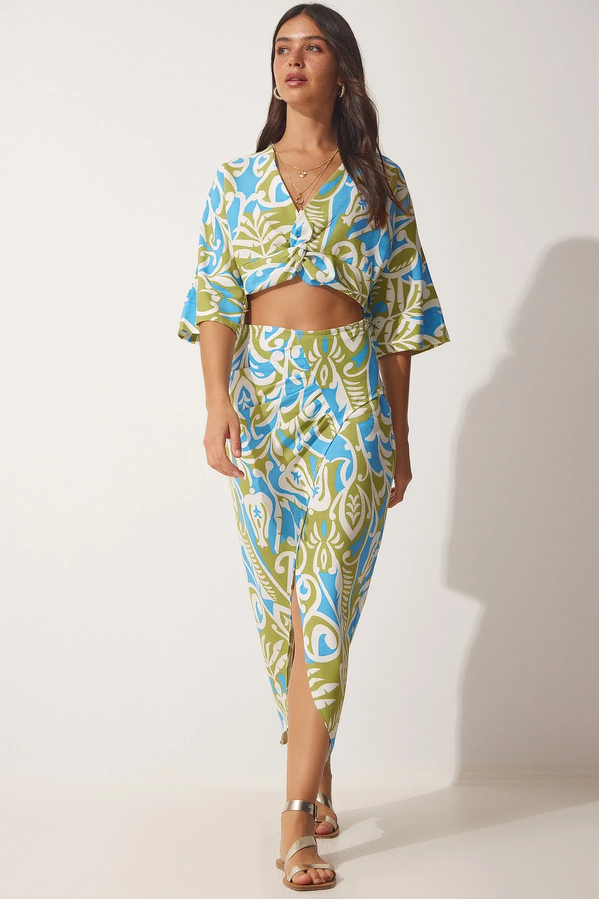 Happiness İstanbul  Zweiteiler - Blau - Regular Fit