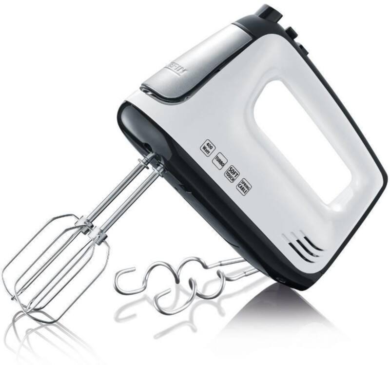 SEVERIN Handmixer HM 3830 400 W Edelstahl, Kunststoff Edelstahl, Schwarz
