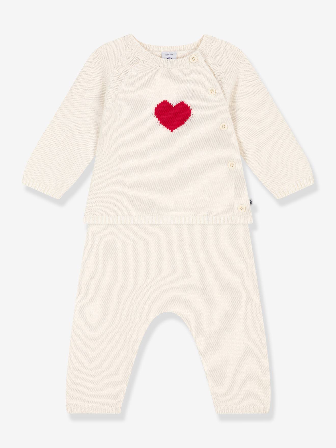 Ensemble 2 pièces PETIT BATEAU blanc imprimé