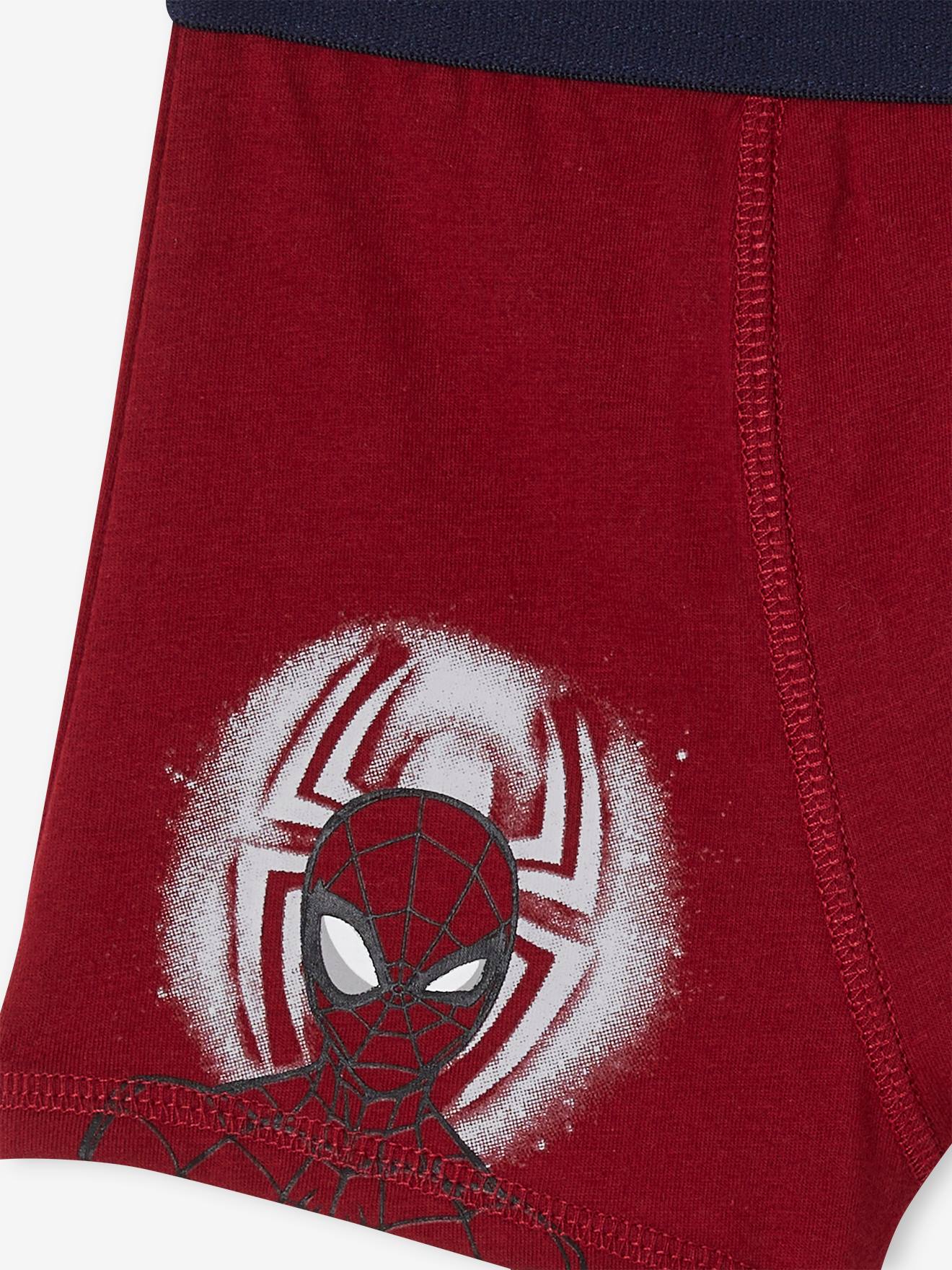 Marvel 3er-Pack Jungen Boxershorts MARVEL SPIDERMAN - rot