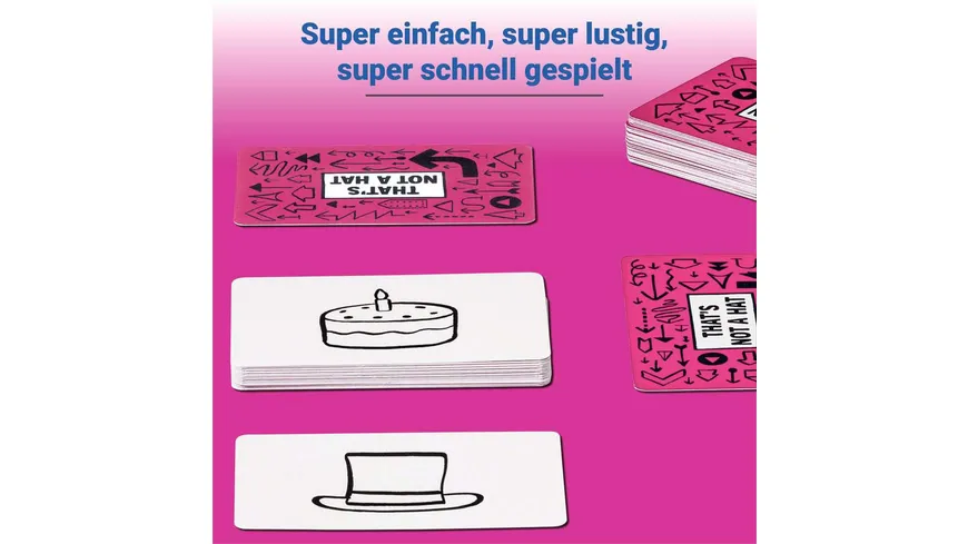 Ravensburger Spiel - That's not a hat - Partyspiel, Kartenspiel für 3-8 Personen, lustige Unterhaltung ab 8 Jahren