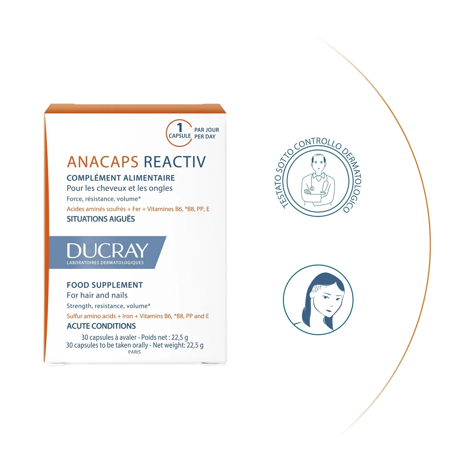 Anticaduta Anacaps - reactiv - Integratore Unghie e Capelli