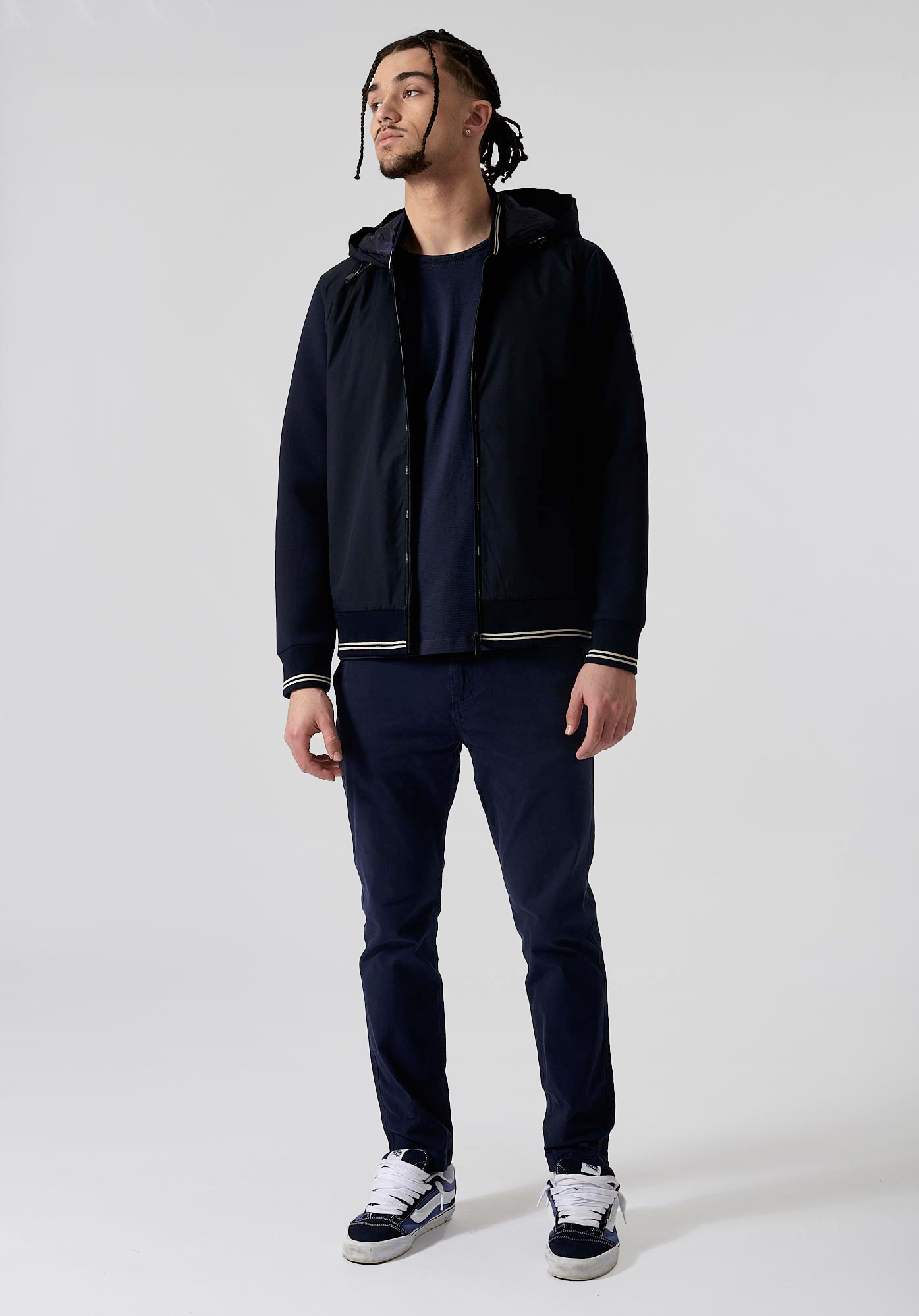 MATEI  Sweat zippé bleu homme
