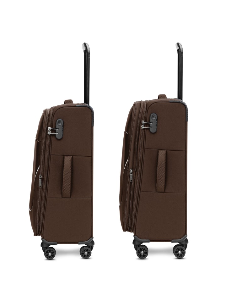 Stratic taska 4-Rollen Trolley M 65 cm mit Dehnfalte in coffee günstig kaufen onesize