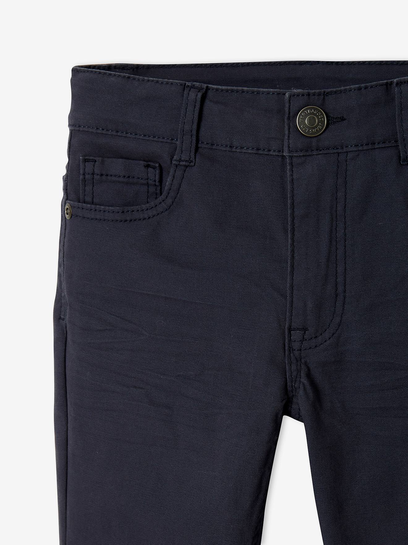 Pantalon droit indestructible garçon kaki fonce