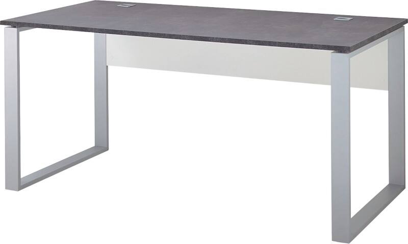 GERMANIA 4150-261 Schreibtisch GW-ALTINO Dunkelgrau, Weiß 1.600 x 800 x 750 mm