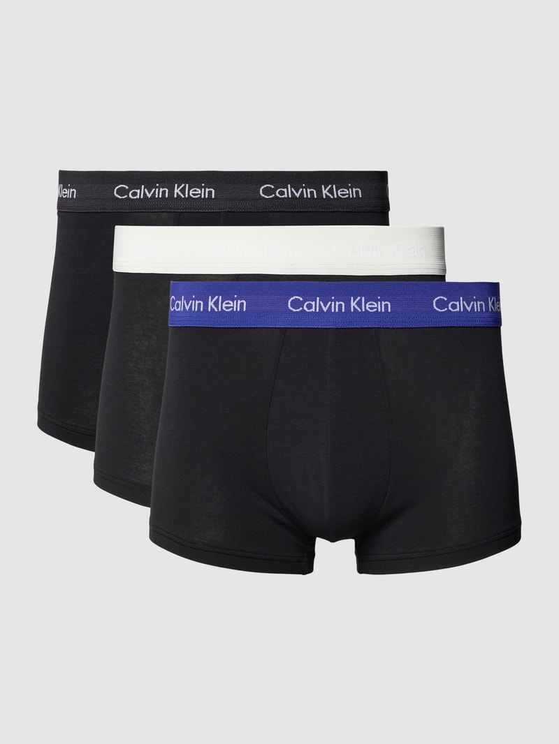 Trunks mit elastischem Bund im 3er-Pack in schwarz