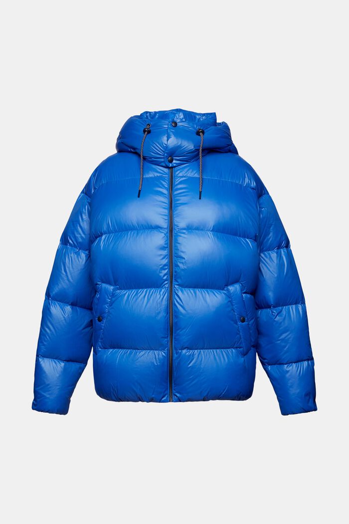 Glänzende Steppjacke mit Daunen