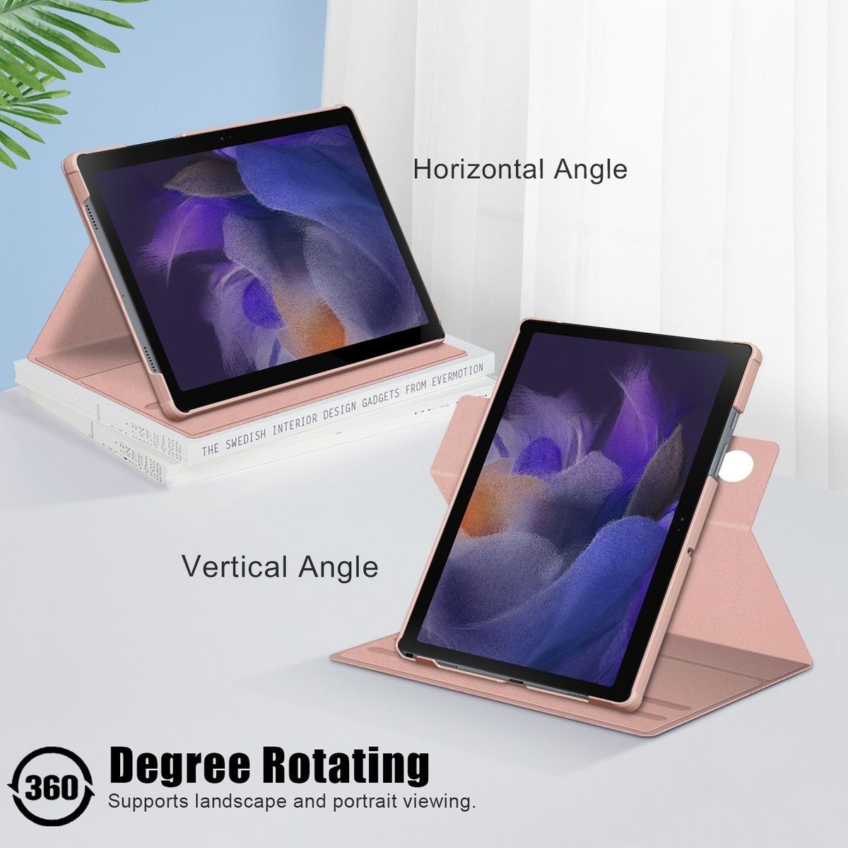 Wigento Tablet-Hülle Für Samsung Galaxy Tab A8 2021 10.5 Zoll +Stift Halterung Tasche Hülle