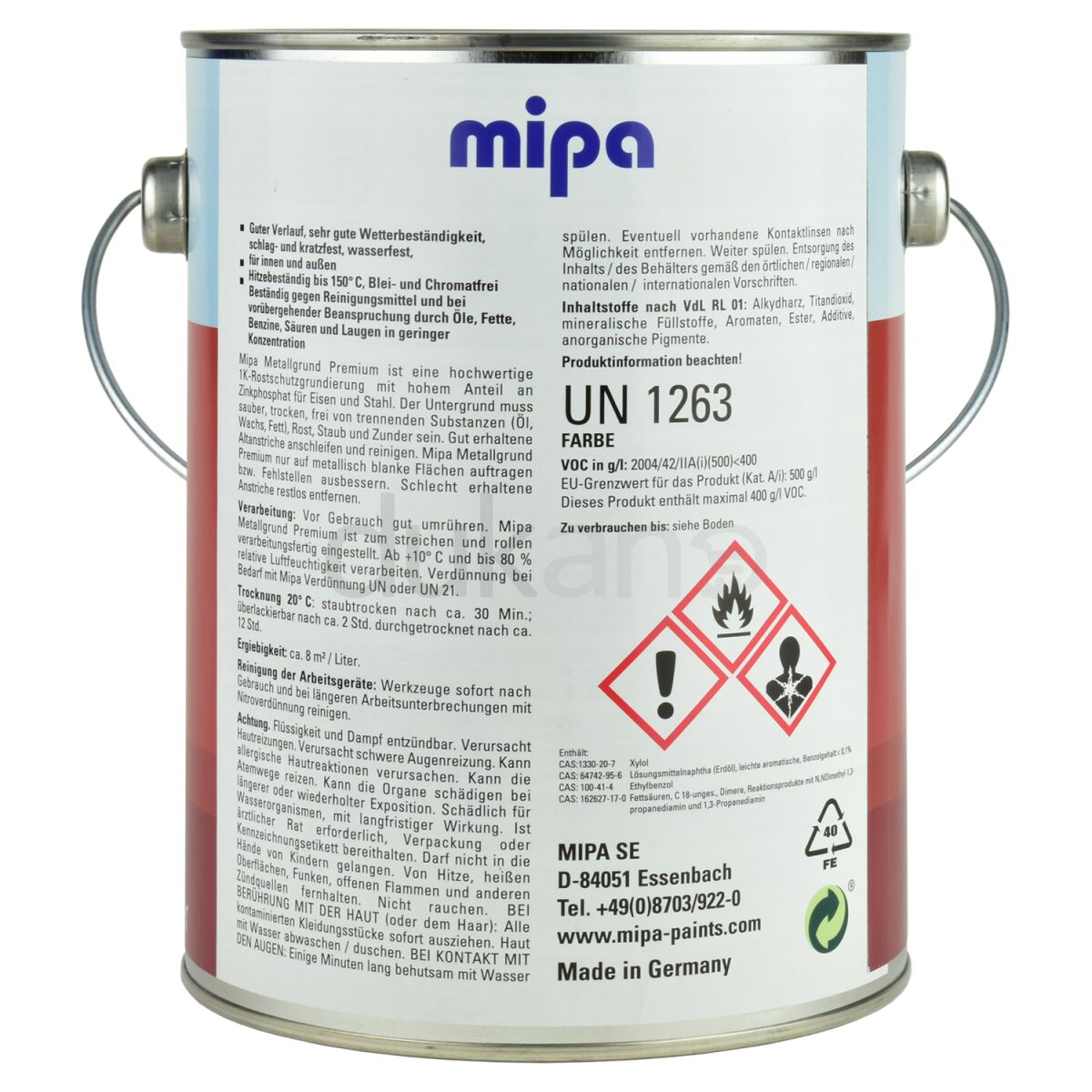 Mipa Metallgrund Premium rotbraun 2,5L