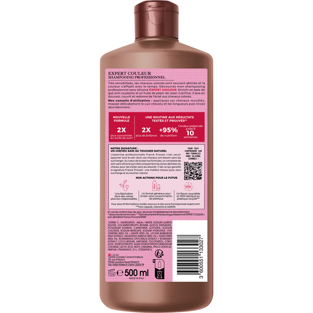 franck provost Shampooing Professionnel Couleur Shampooing Professionnel