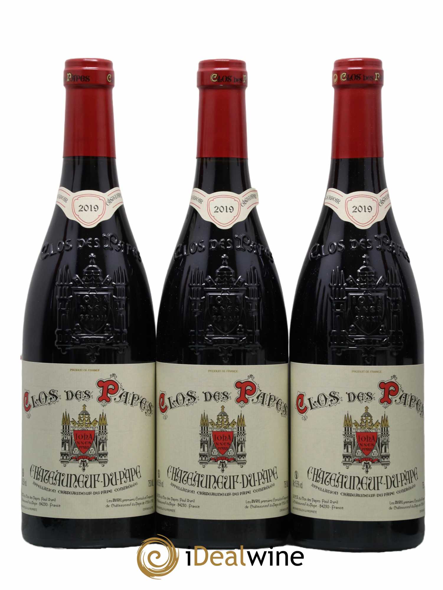 Châteauneuf-du-Pape Clos des Papes - Paul Avril  2019 - Lot de 12 Bouteilles