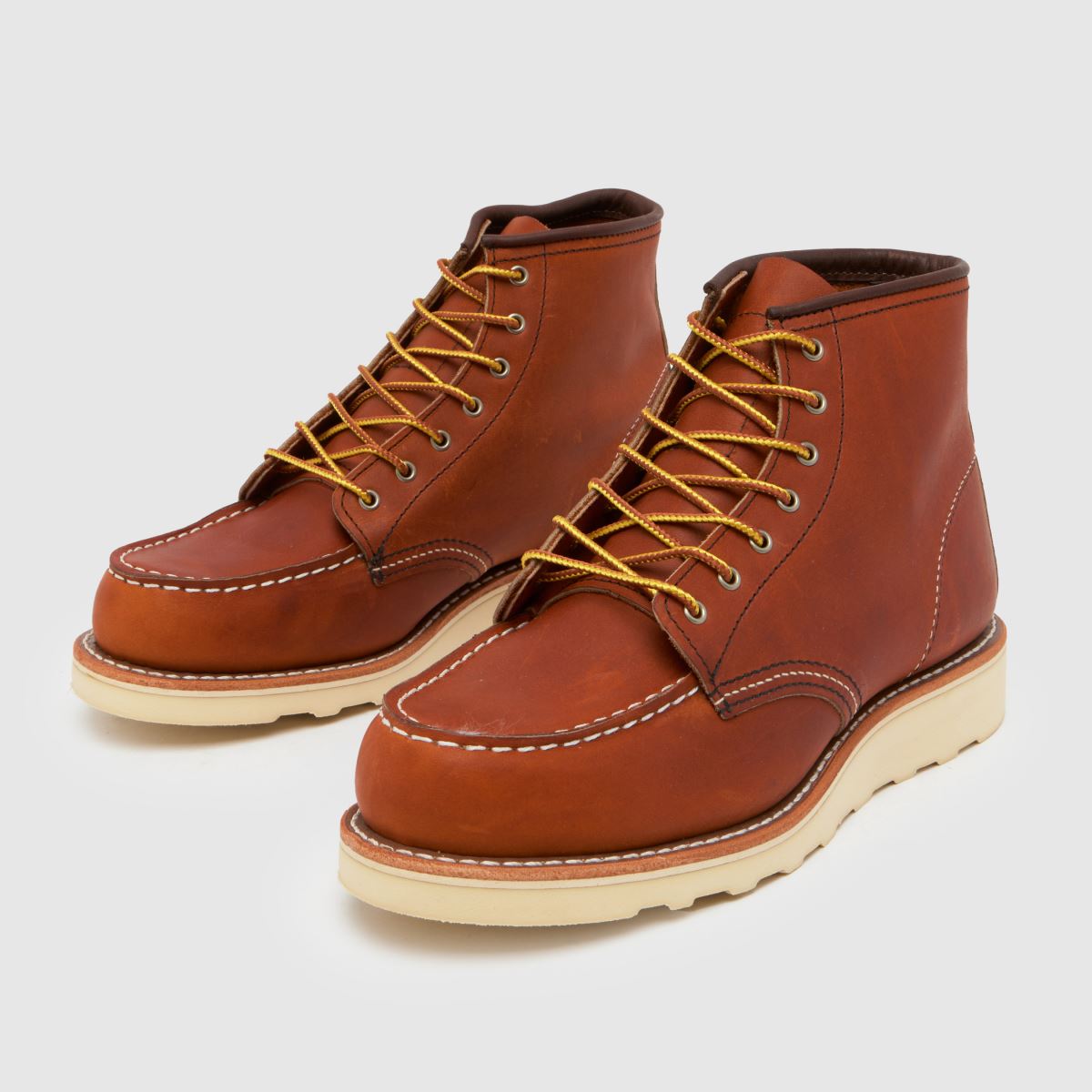 Red Wing 6 hüvelykes, moc toe-val díszített csizma barna színben