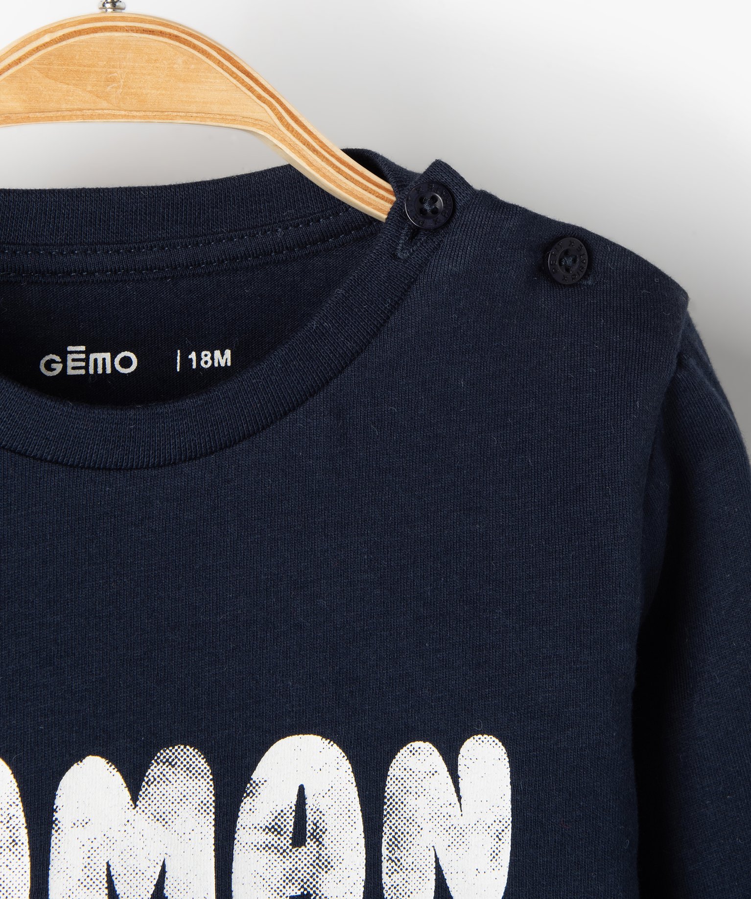 Tee-shirt bébé Garçon à manches longues avec message marine | GEMO