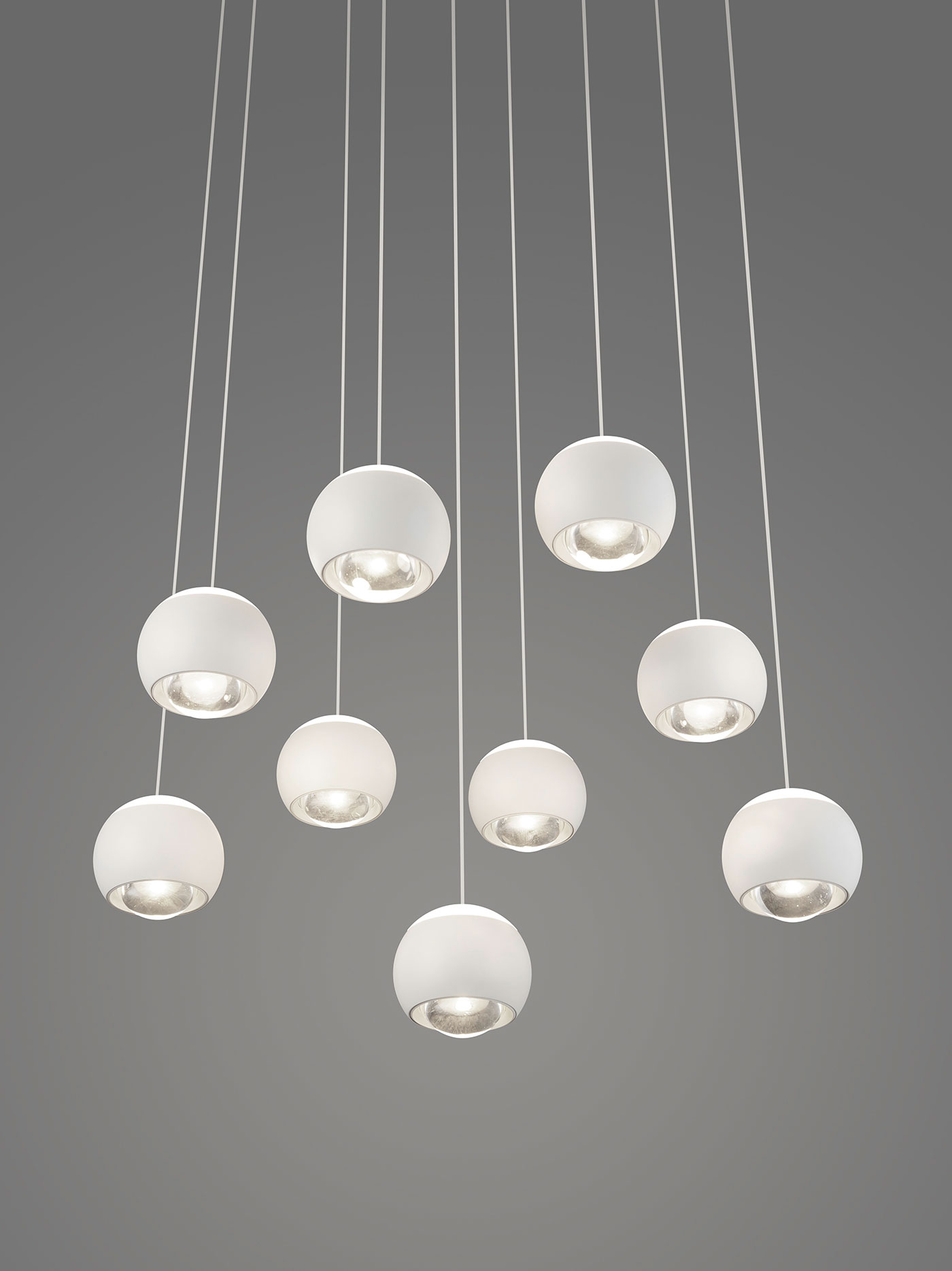 MusterringLED-Pendelleuchte 9flg