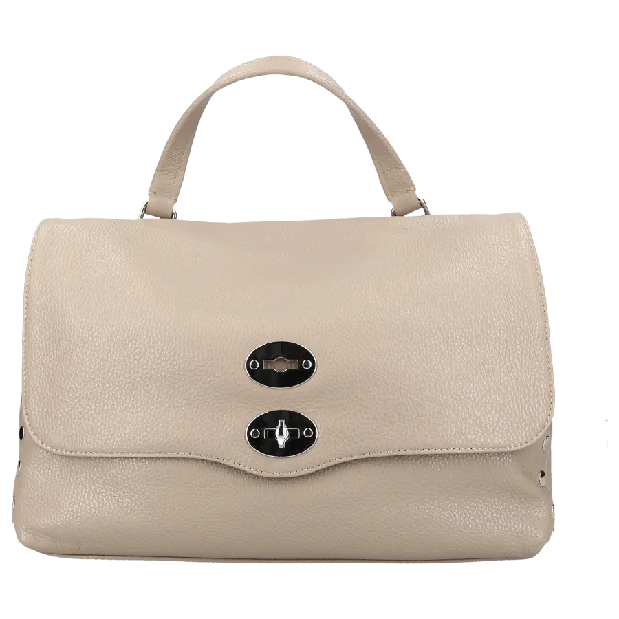 Zanellato - Handtasche POSTINA DAILY GIORNO M Kalbsleder - grau