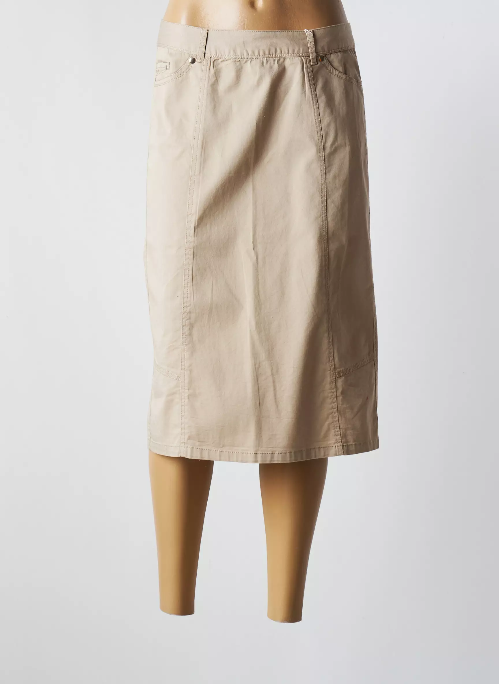 Ever Easy By Jac Jac Jupes Mi Longues Femme couleur beige