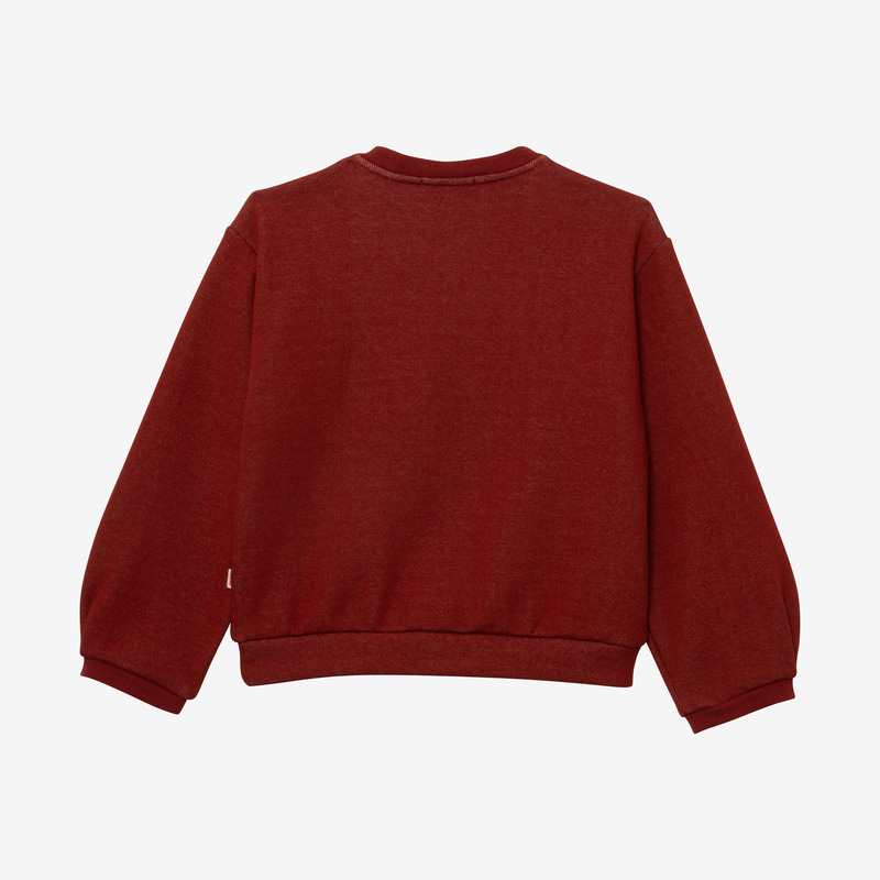 Sweat fille message 3D terracotta Catimini