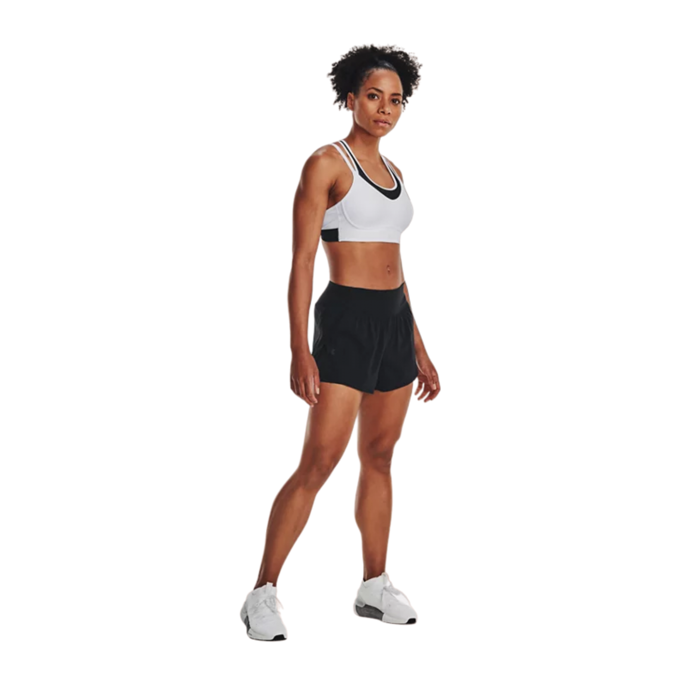 Under Armour Flex Woven 2 in 1 Short Damen Schwarz F001