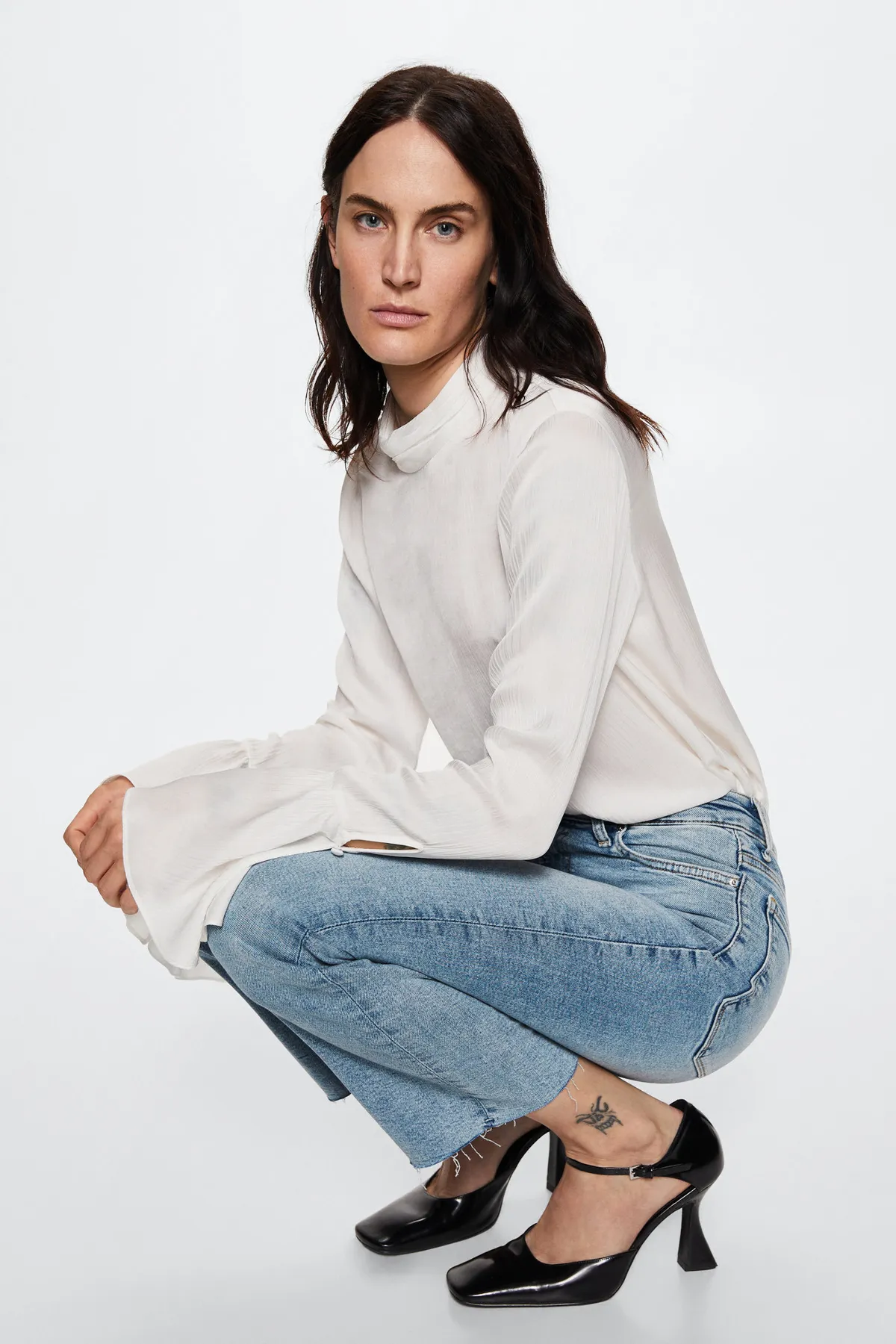 MANGO  Jeans - Blau - Wide Leg