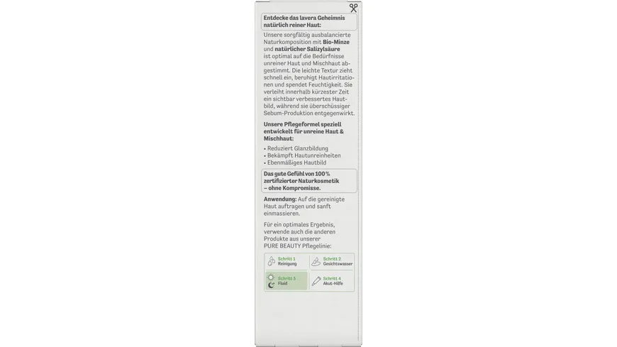 lavera PURE BEAUTY Hautbildverfeinerndes Fluid 50 ml