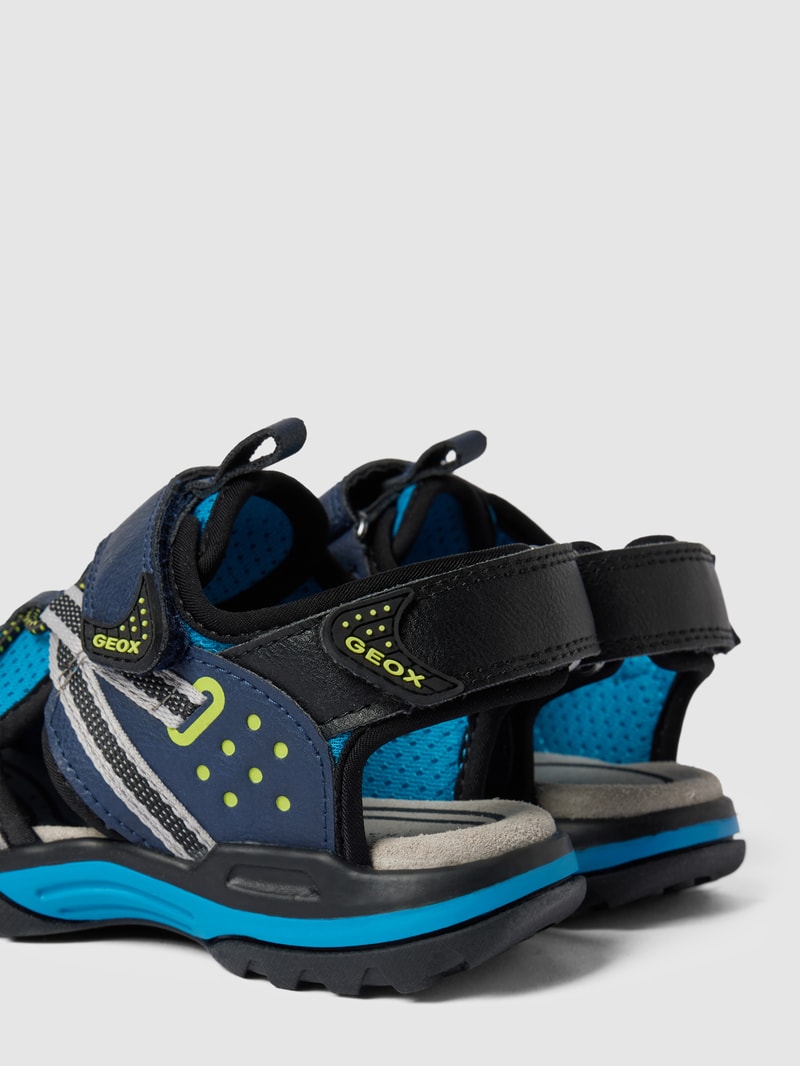 Sandalen mit Kontrastbesatz Modell 'J BOREALIS BOY' in marineblau