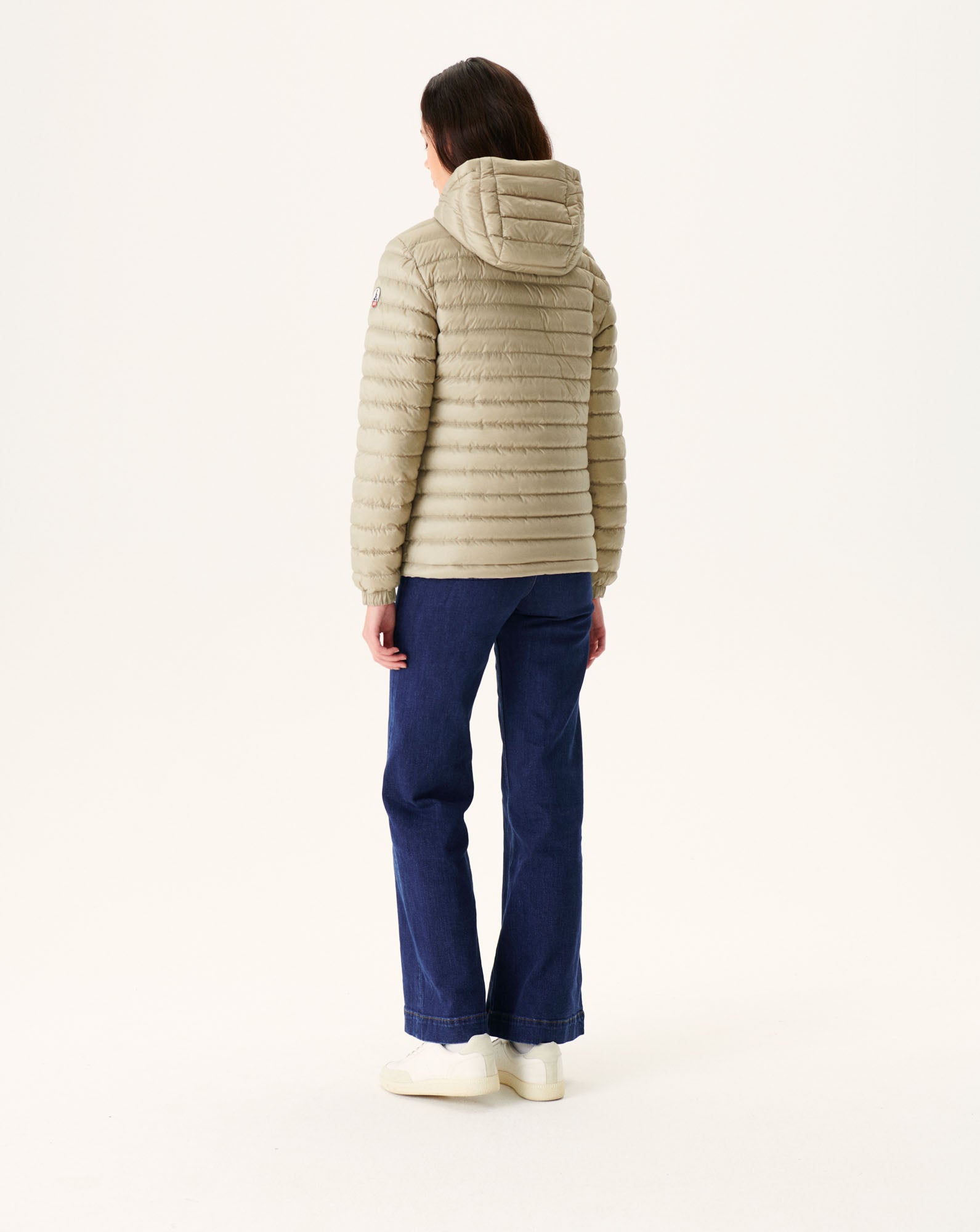 Doudoune réversible à capuche Rose clair/Beige Vienne