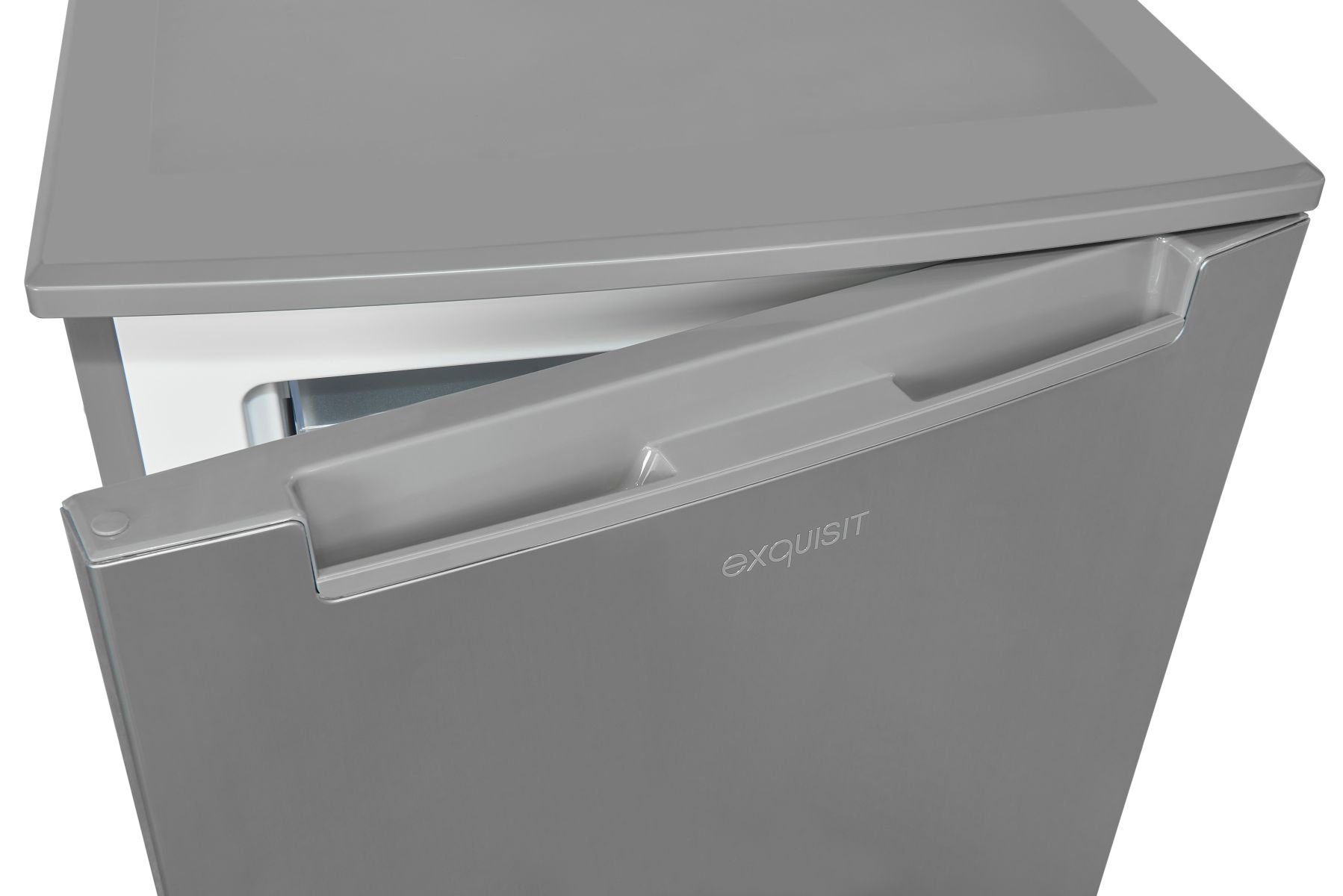 exquisit Gefrierschrank GS1081-040C inoxlook, 85,5 cm hoch, 54,5 cm breit