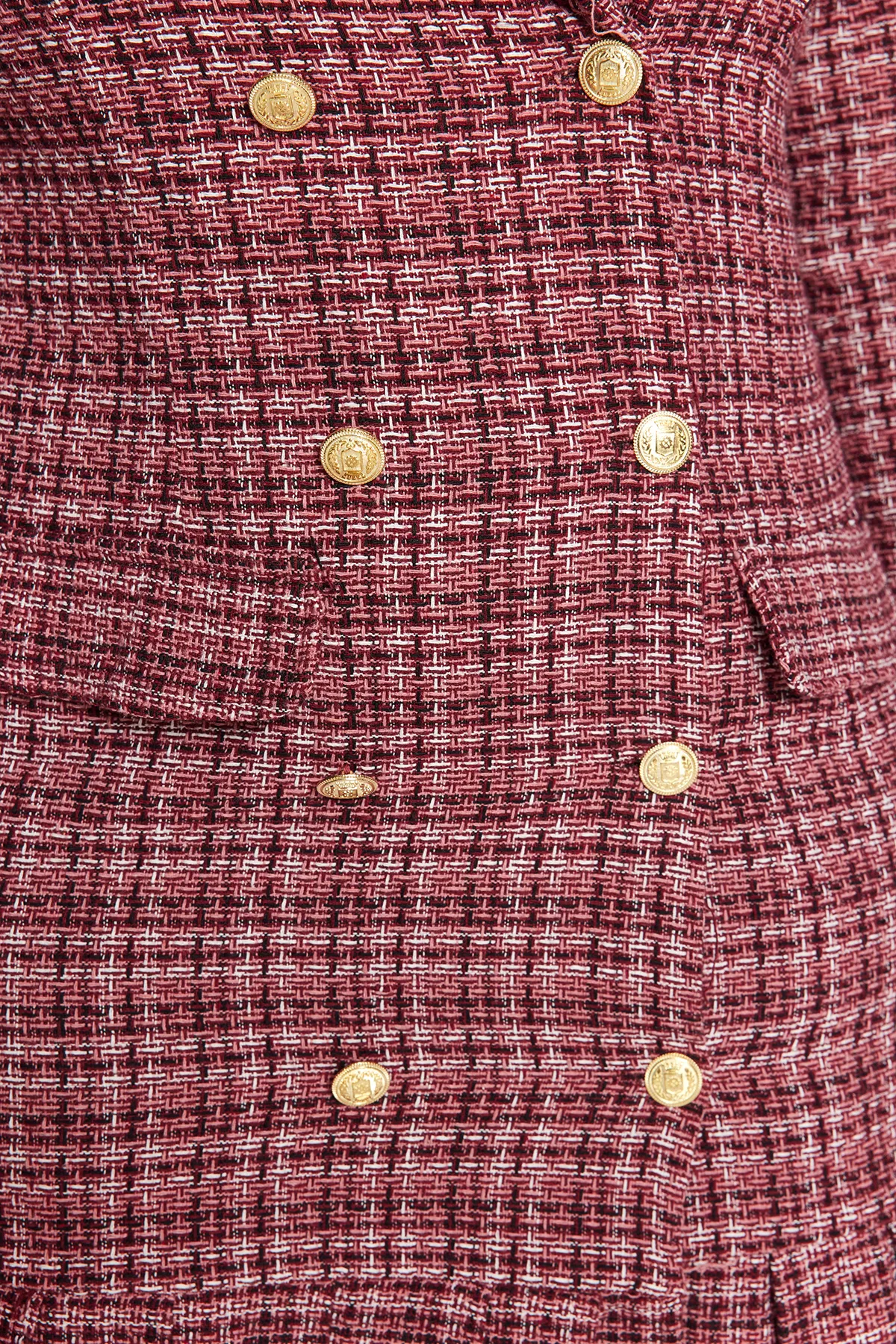 Trendyol Curve  Gewebtes Kleid mit mehrfarbigem Karomuster und schmalem Saum