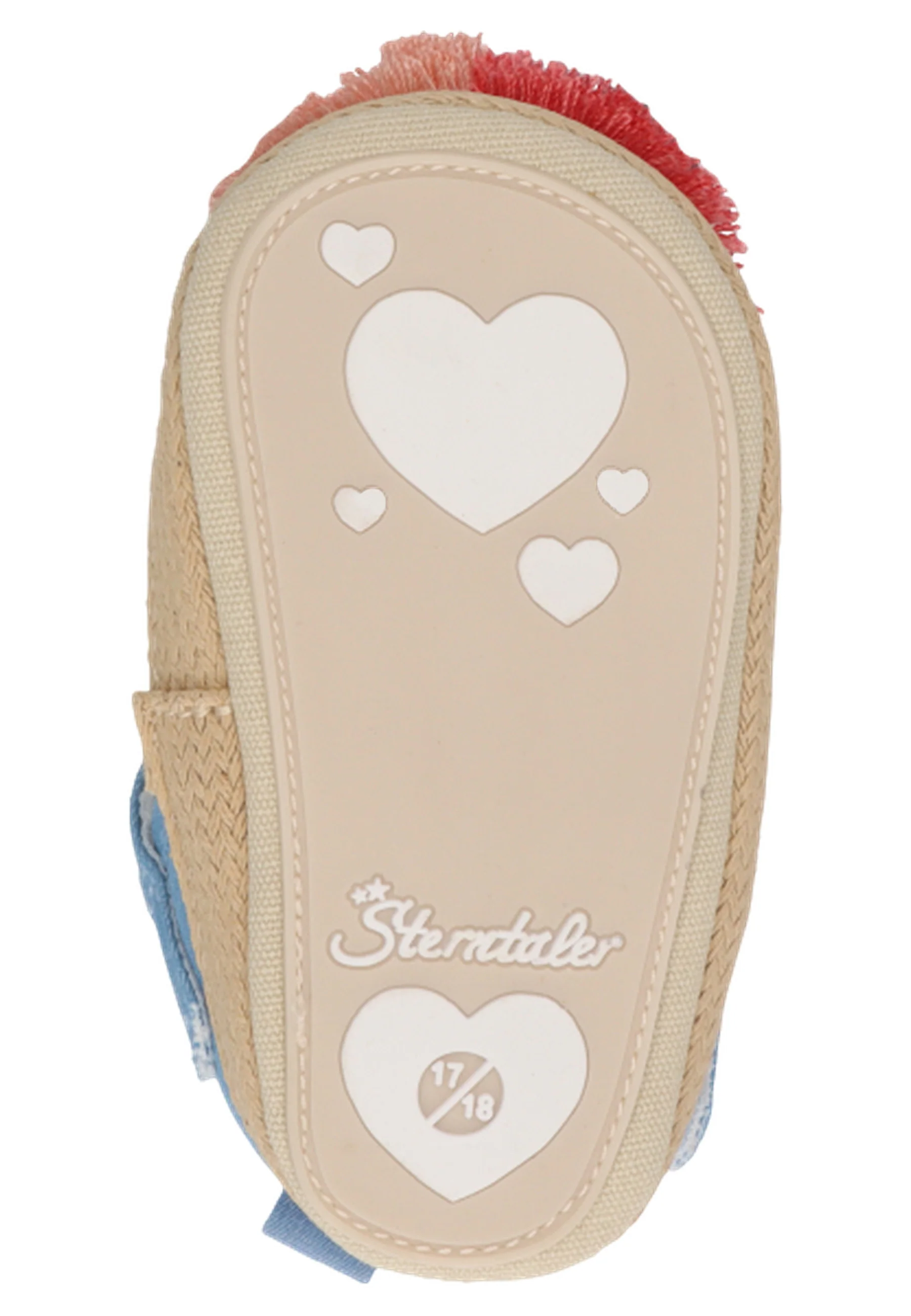 Baby Ballerina im Jeanslook mit Quastern in graublau