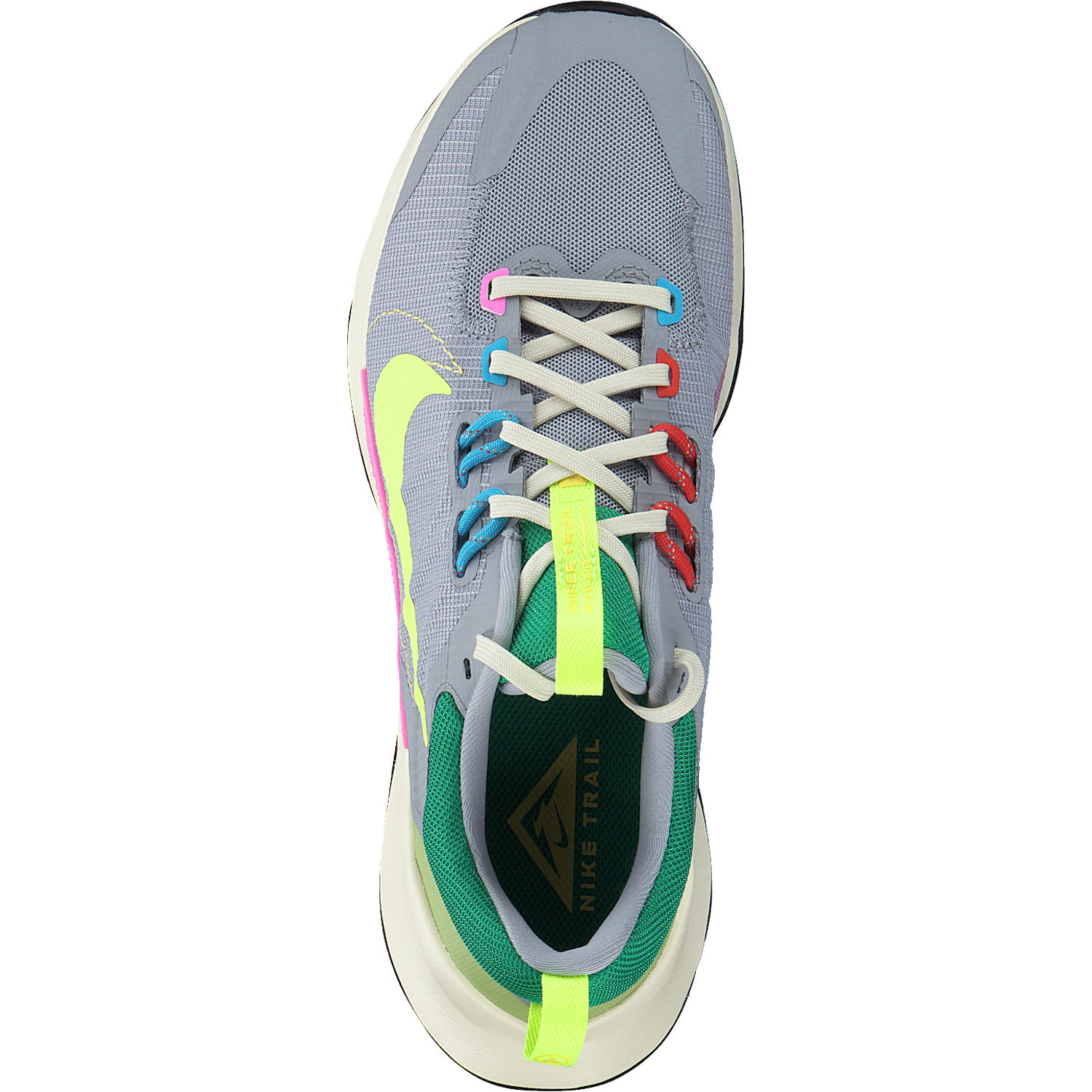 Nike Juniper Trail 2 DM0821, Sneakers Low, Damen, wolf grey/volt gold/st green
