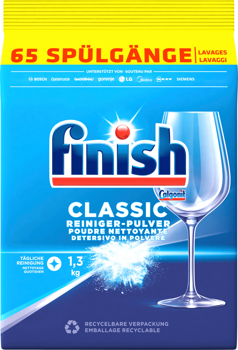 Spülmaschinen-Pulver Classic, 65 Spülgänge, 1,3 kg
