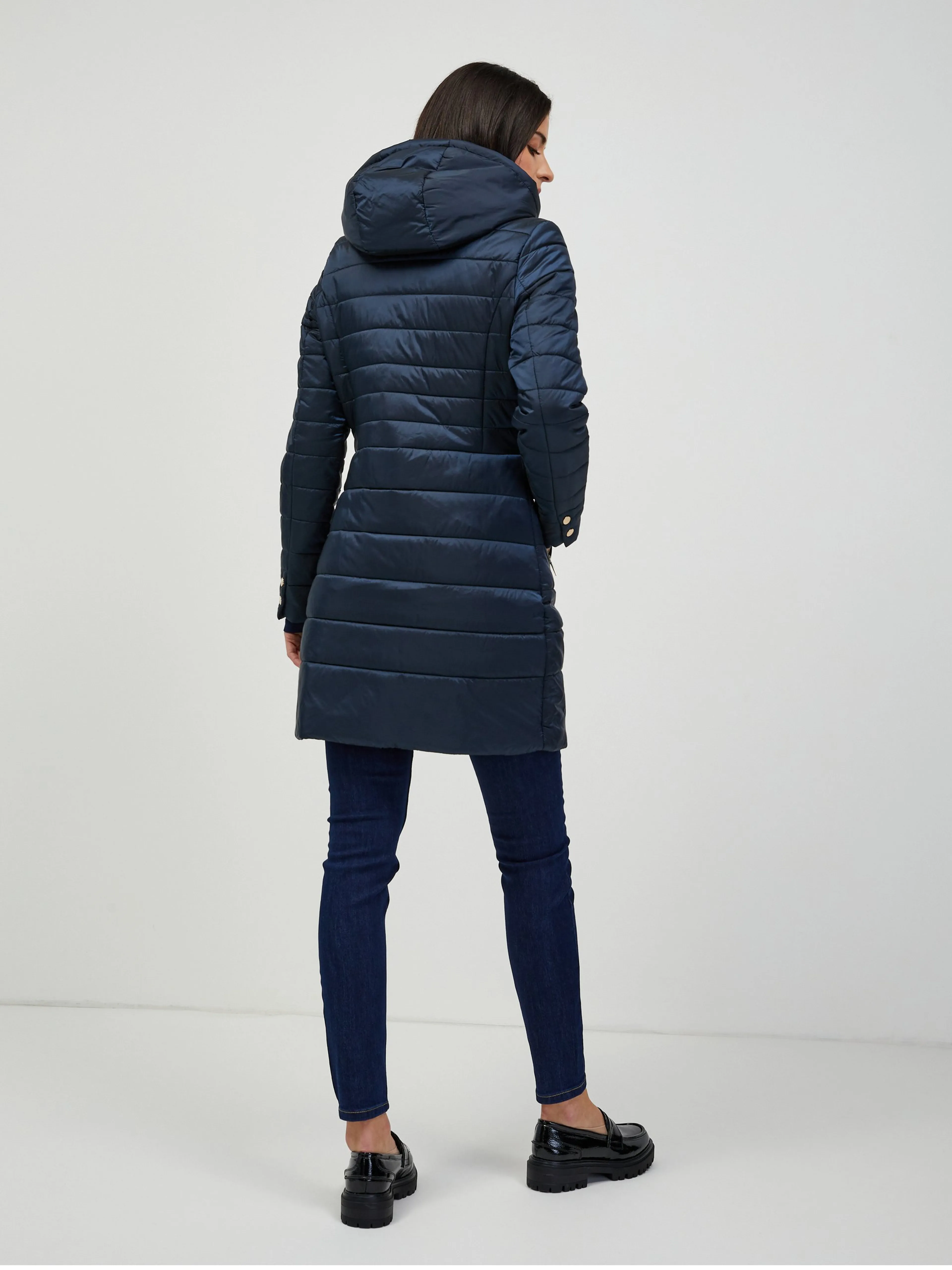 Dunkelblauer Steppmantel ORSAY
