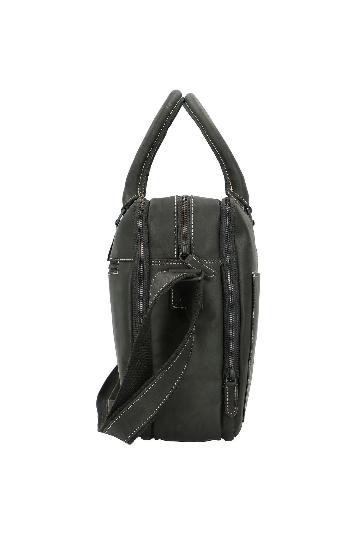 Jack Kinsky  Messenger Bag - Grau - Unifarben