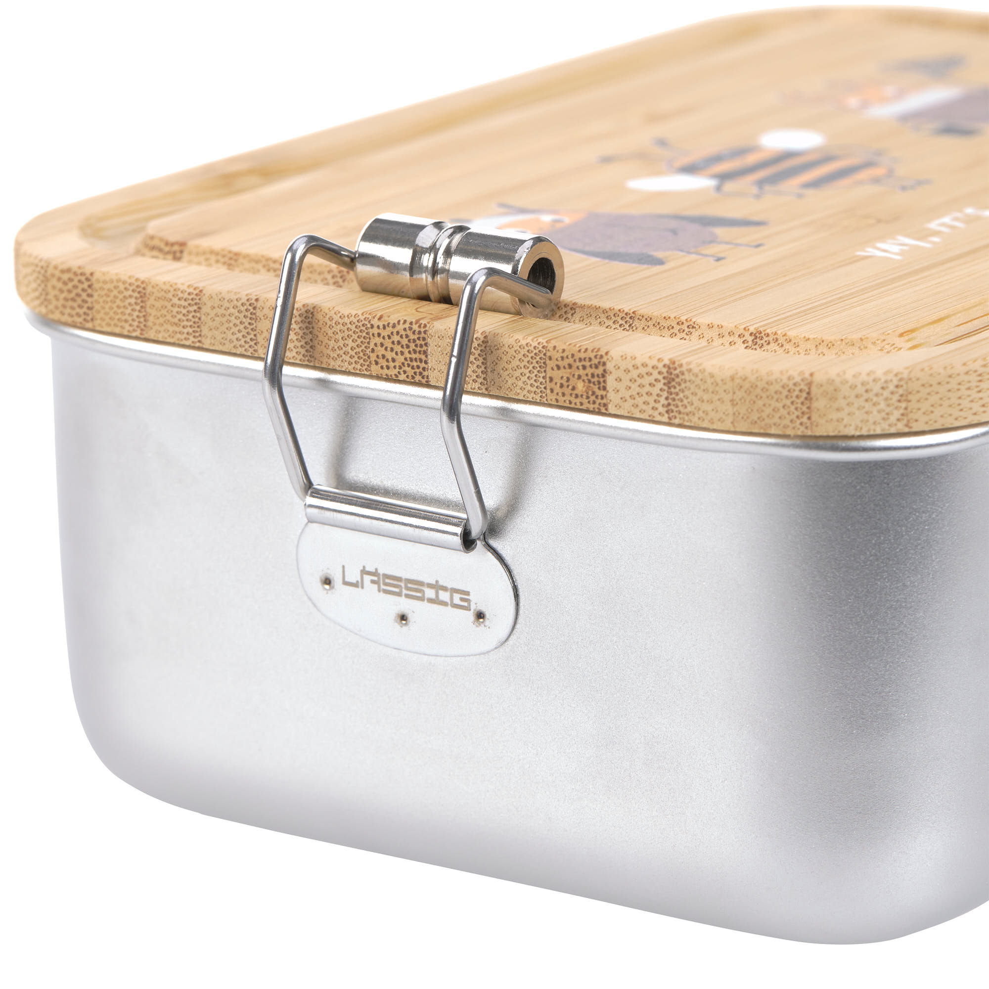 Brotdose Kinder - Edelstahl Lunchbox, Nature