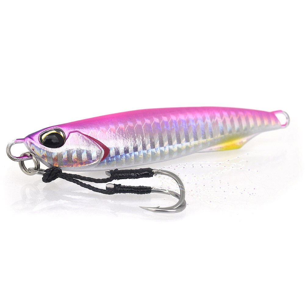 Isca de arremesso tipo jig duo drag metal cast slim 80g 9cm