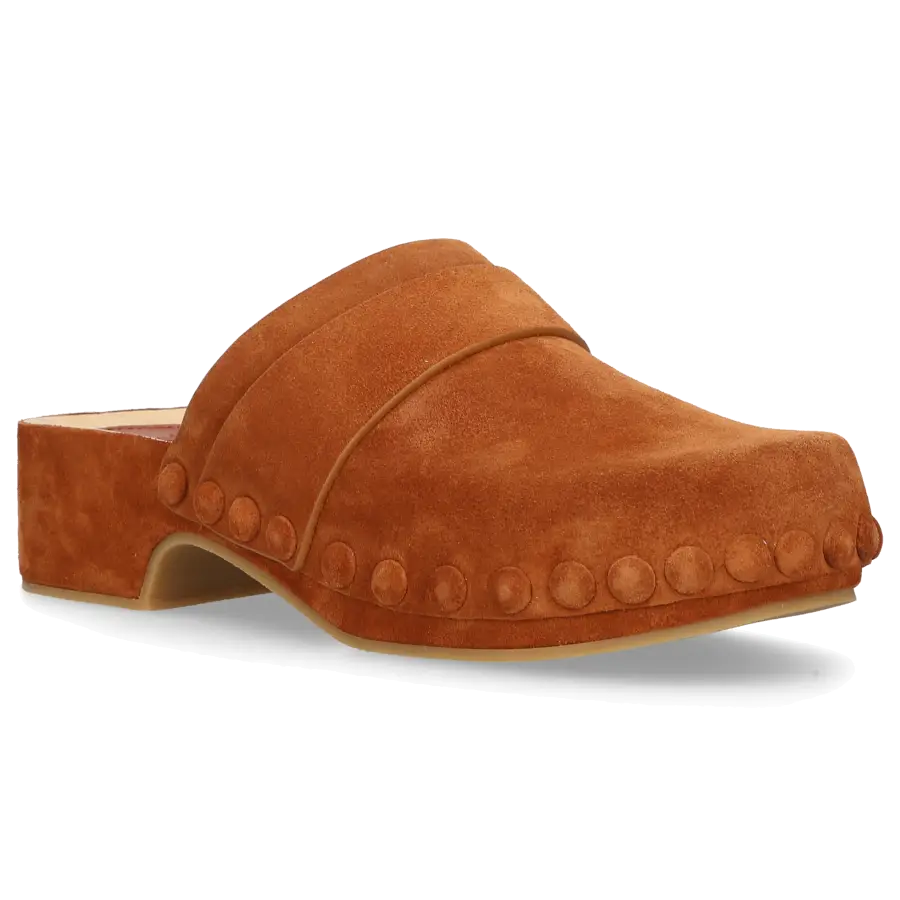 Chloé - Clogs JOY Veloursleder - braun