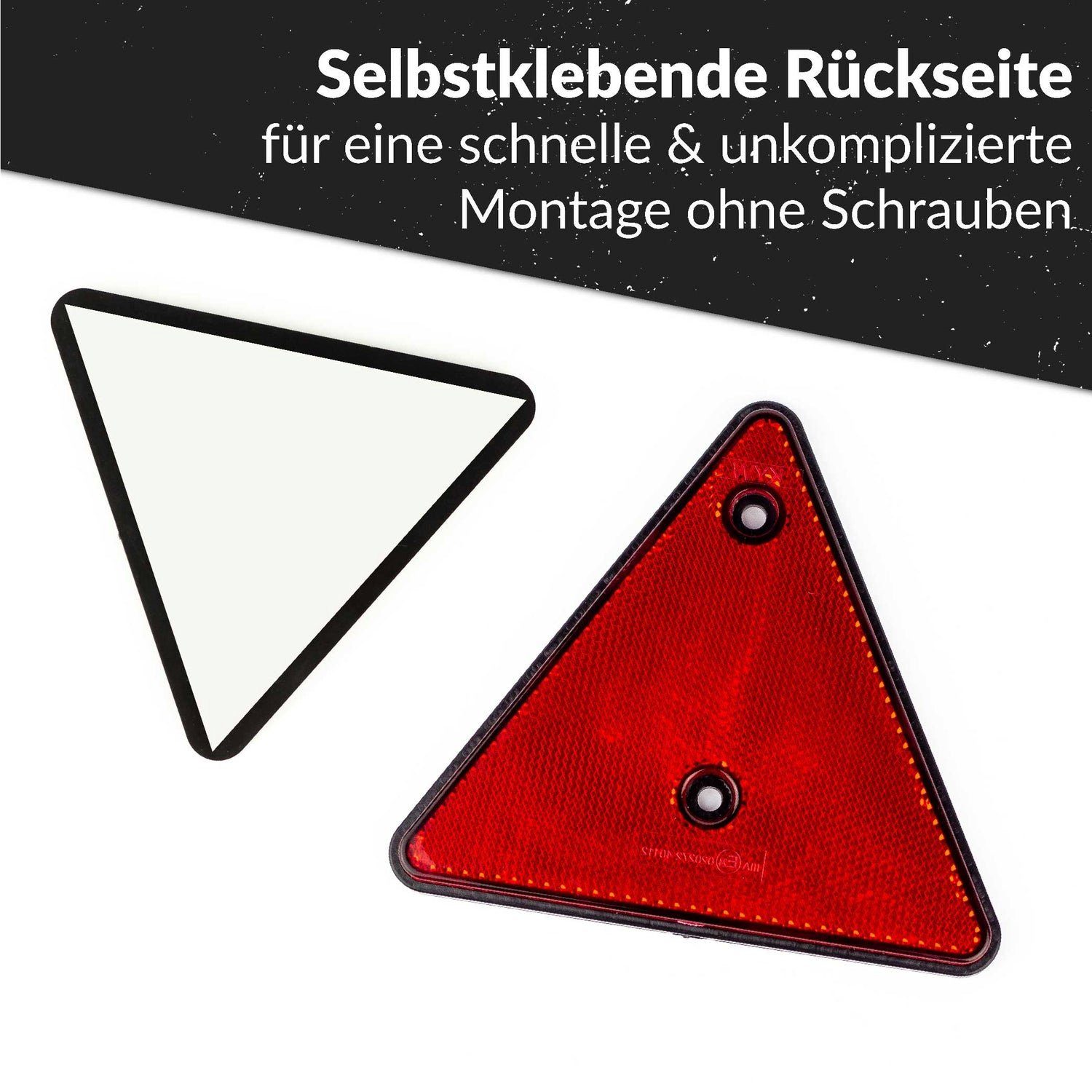 Upgrade4cars PKW-Anhänger Reflektor, 2 Stück, E24 Prüfzeichen