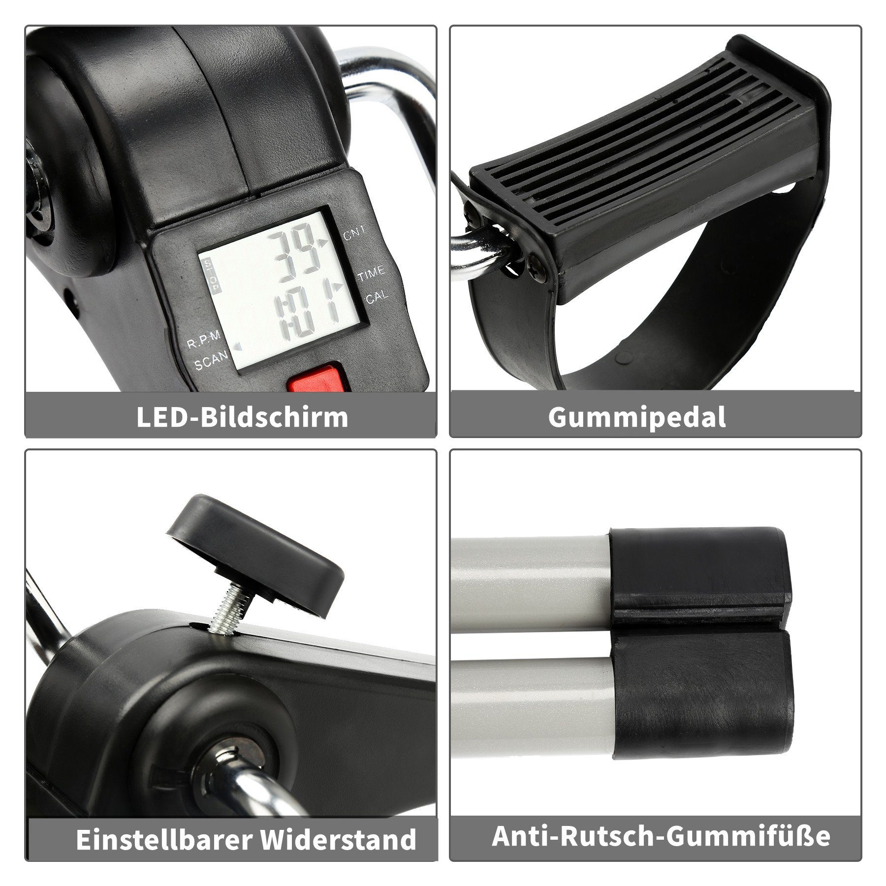Gimisgu Heimtrainer Mini Heimtrainer Up-Down-Stepper, mit Einstellbarer Magnetwiderstand