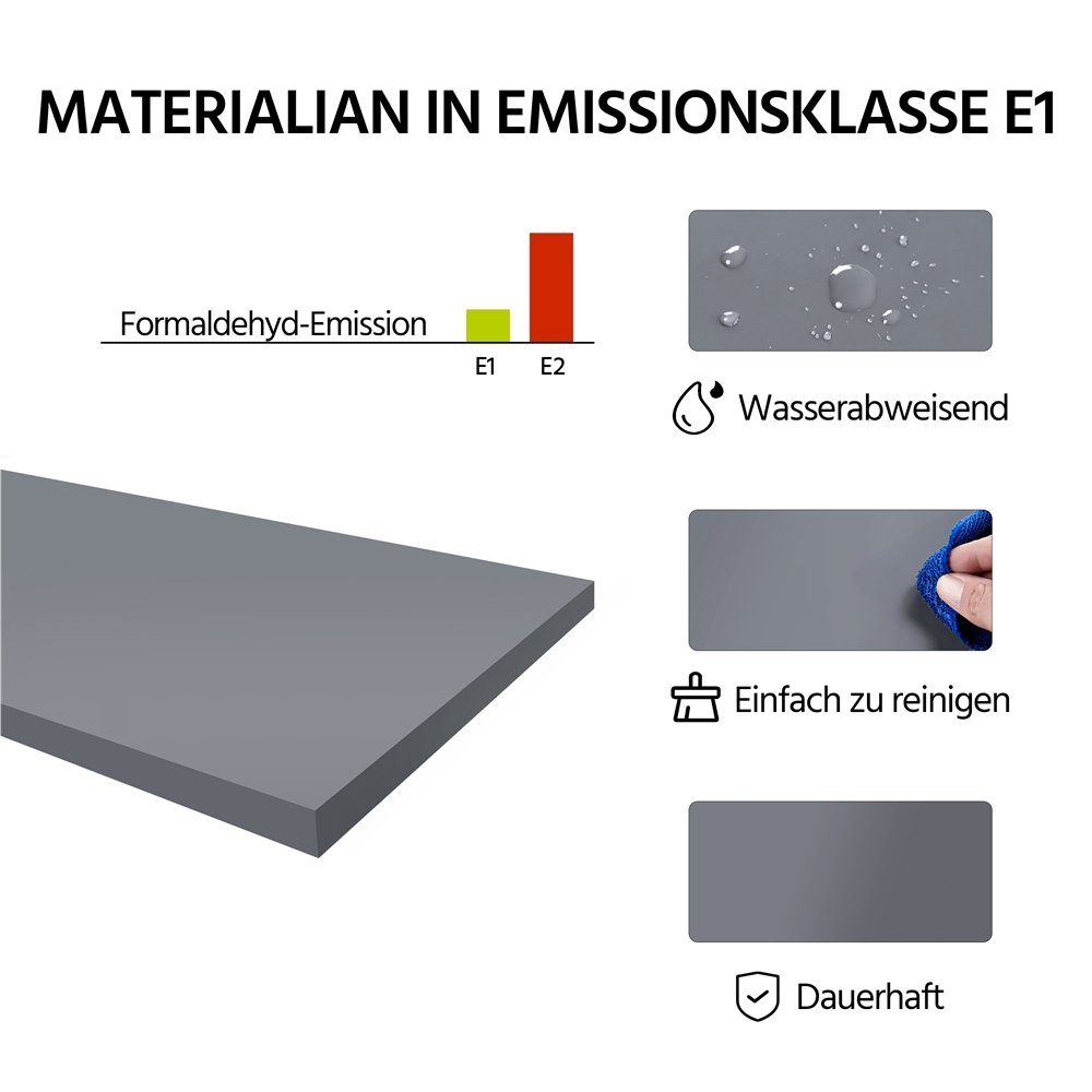 Yaheetech Badkommode Badschrank Eckkommode, mit abnehmbaren Schubladen