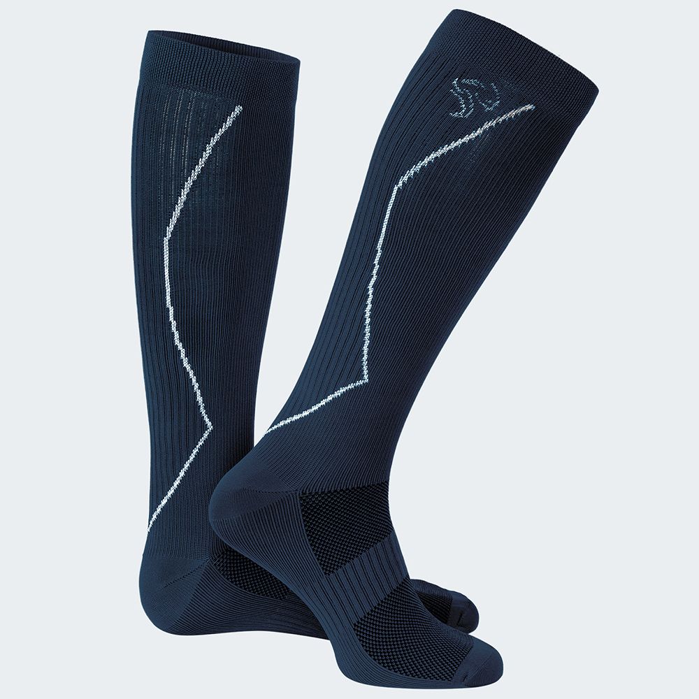 Black Snake Compression Fit Sport Blue Laufsocken