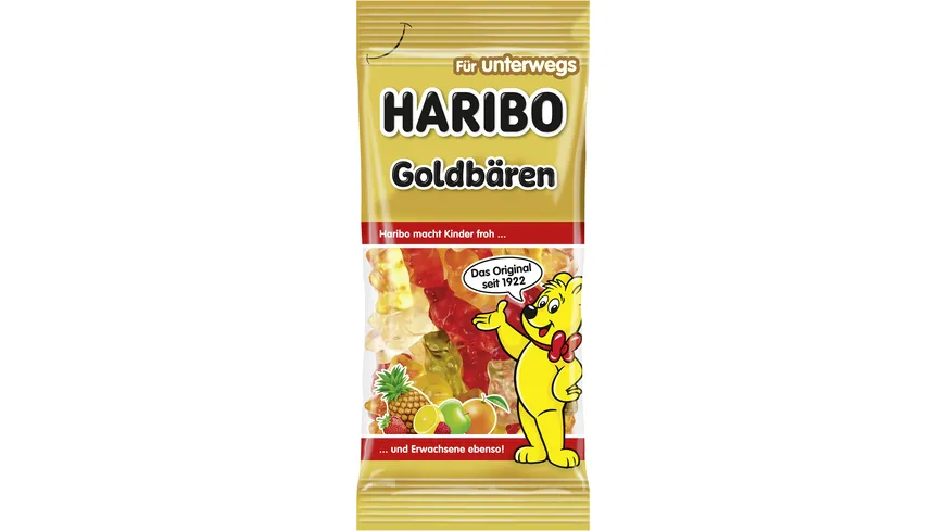 Haribo Fruchtgummi Goldbären für unterwegs 75 g