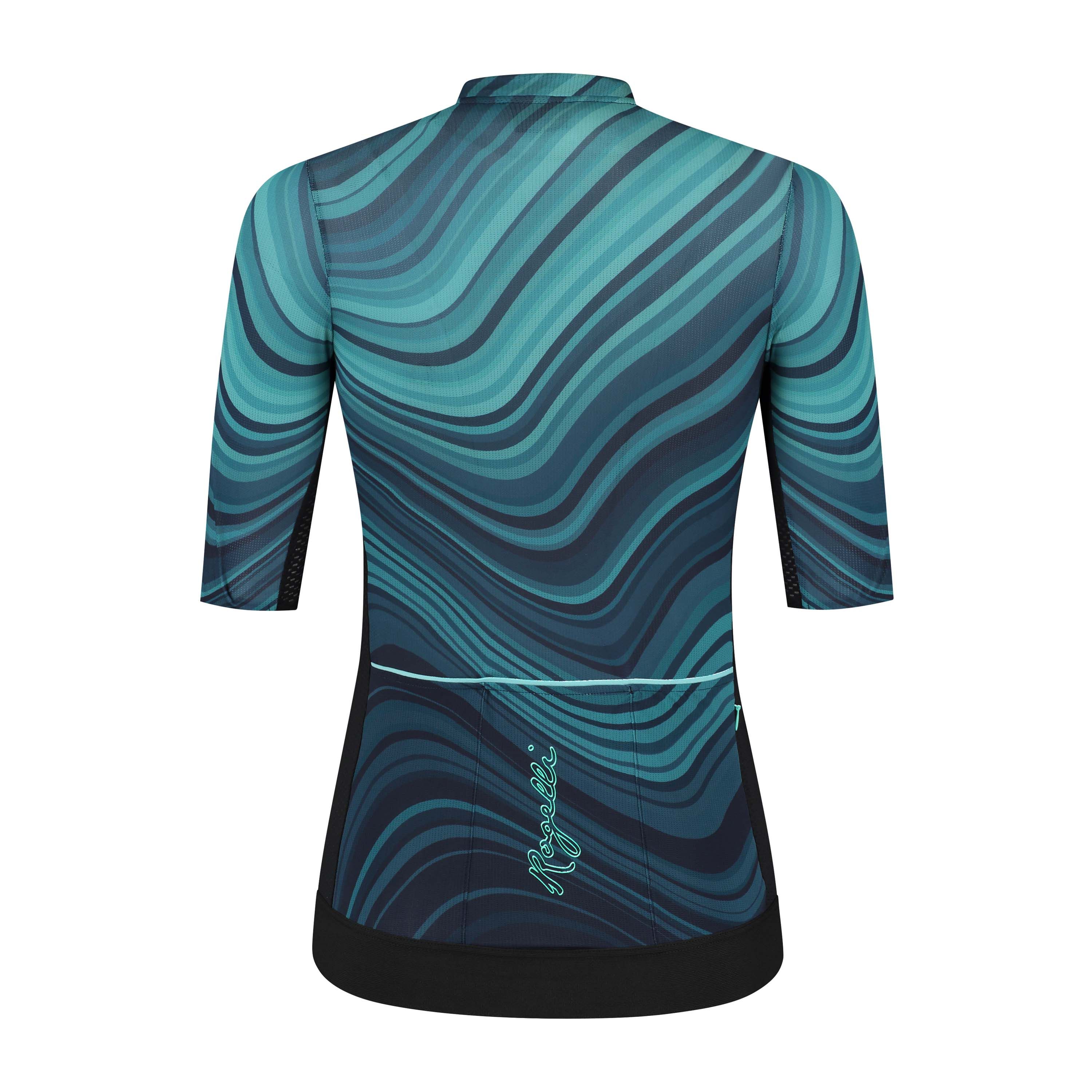 Rogelli Lynn Blau Damen Radtrikot Kurzarm
