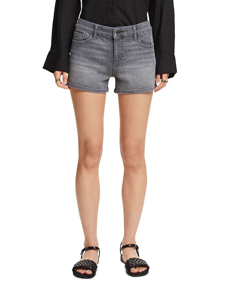ESPRIT Jeans-Shorts in Grau günstig kaufen